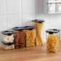 1pcs 460/700/1300/1800ML Food Storage Container Plastic Kitchen Refrigerator Noodle Box Multigrain Storage Tank Transparent Sealed Cans — image 7 of 21