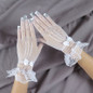 Women Summer Uv-proof Driving Gloves Mesh Fishnet Gloves Lace Mittens Full Finger Girls Lace Fashion Gloves — image 14 of 22
