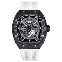 Watchs For Men Automatic  Luxury Tonneau Watch  Energy Storage Indicator  Sapphire Glass  50M Waterproof  Fluororubber Strap  Gifts For Men — image 2 of 8