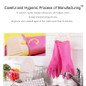 2 Pairs Reusable Waterproof Non-Slip Honeycomb Grip Latex Rubber Gloves With Hang-Dry Hooks/Hanging Loops For Dishwashing Household Cleaning Cooking (Medium) — image 6 of 9