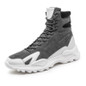 Trendy Chunky Sole High-Top Sneakers for Teens - Fashionable Outdoor Casual Sports Shoes — image 8 of 9