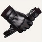 1Pair Winter Men Gloves PU Leather Gloves, Thick Lined Warm Touchscreen Gloves, Winter Fashion Gloves Sport Gloves — image 5 of 16