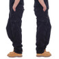 New Mens Cargo Combat Work Trousers Pockets Cotton Loose Machine Washable Pants — image 7 of 15