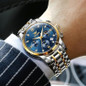 Watches For MenLuxury Big Face Mens Watch Stainless Steel Quartz Analog Dress Watches For Men Luminous Multifunction Chronograph Man Watch Relojes De Hombre — image 4 of 7