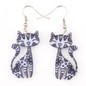 Bonsny Cute Lovely Cat  Earrings Acrylic Printing Patterns 2017 New Design Drop Earrings For Girls Woman Jewelry — image 16 of 20