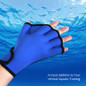 1 Pair Swimming Gloves Aquatic Fitness Training Fingerless Webbed Gloves — image 4 of 9