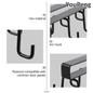 Kitchen Cabinets Ceiling Storage Hook With 6/12 Hooks Desk Cabinets Organizer Hanging Rack Organizer Kitchen Hanging Tool — image 13 of 18