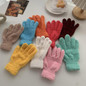 Winter Warm Gloves Stretchy Mittens Adult Coral Velvet Solid Color Full Finger Gloves Skiing Gloves for Cold Weather — image 6 of 33