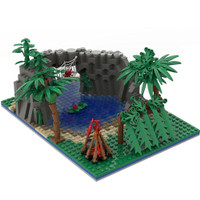 Creative Garden Wild Survival Tropical Rain Forest Simulation Scene Building Blocks Bricks Toys Gifts — image 2 of 11