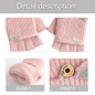 2pcs Women Versatiles Fingerless Mittens Outdoor Autumn Gloves Office Work Glove — image 5 of 16