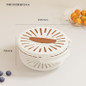 Double-Layer Kitchen Colander with Lid – Thick Fruit & Veggie Strainer, Refrigerator Storage Container — image 10 of 11