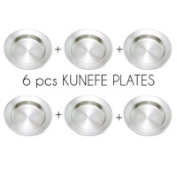6 Pcs Kunefe Serving Plates Famous Dessert Dish Presentation Aluminum Kitchen Dining High Quality — image 2 of 13