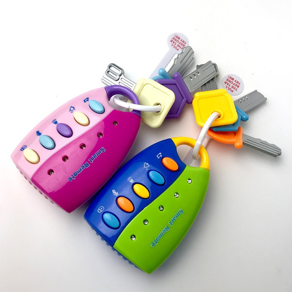Baby Toy Musical Car Key Vocal Smart Remote Car Voices Pretend Play Educational Toys for Children Baby Music Toys 1set （without Batterry） — image 1 of 9