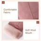 1 Pair Winter Warm Soft Comfortable Suede Wool Gloves Touch Screen Full Finger Gloves Outdoor Sports Gloves Furry Gloves Winter Cold Gloves — image 5 of 13