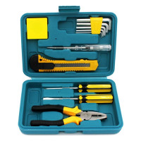 12-Piece Home Tool Kit with Pliers and Screwdrivers | Compact Household Toolbox Set — image 2 of 8