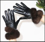 Genuine Sheepskin Gloves with Fox Fur Cuff | Winter Warm Touchscreen Riding Gloves — image 11 of 17