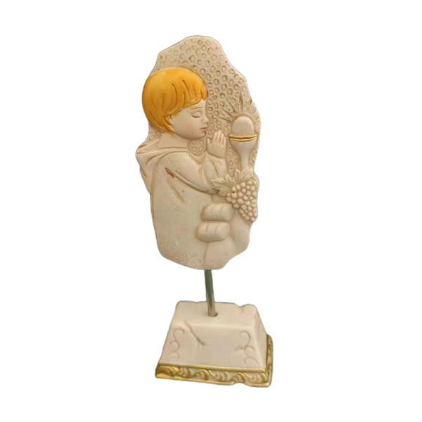 1pcs/1pair Praying Figurine Girl Boy Meditation Praying Crafts Decoration for Home Bedroom Dormitory Party Decoration — image 1 of 9