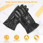Unisex Leather Winter Warm Gloves Outdoor Windproof Soft Gloves Cycling Skiing Running Cold Winter Gloves M/L/XL — image 7 of 12