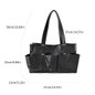 Elegant Handbag Large Capacity Office Work Bag Practical Casual Shoulder Bag for Commuting and Everyday Use — image 9 of 13