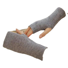 Touchscreen Knitted Gloves with Wrist Warmers — Thickened Winter Gloves for Writing and Typing — image 3 of 17