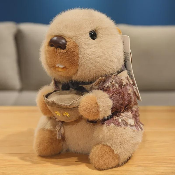 Nezha Plush Toy - Cute Groundhog Stuffed Animal for Kids, Soft Cuddle Pillow and Birthday Gift — image 1 of 19
