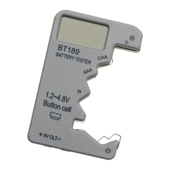 Digital Battery Tester | BT189 LCD Display - Auto/Manual Mode, AA/AAA/9V/1.5V/1.2V/1.4V/1.7V/1.8V/1.9V Capacity & Voltage Meter, Portable Health Diagnostic Tool for Smartphones, Cameras, Flashlights — image 1 of 14