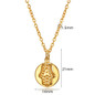 Hip Hop Full AAA CZ Turkish Evil Eye Hamsa Hand of Fatima Pendant Necklace Gold Plated 316L Stainless Steel Iced Out Chains For Women Men Jewelry — image 11 of 14