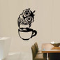 Cute Cartoon Animal Owl Cup Kitchen Restaurant Decoration Wall Stickers Home Decoration Living Wall Stickers — image 5 of 9