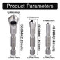 3/15pcs Countersink Deburring Tool Set Drill Bits 1/4 Hex Shank Chamfer Wood Countersink Deburring Drill Bit Tool 5/64 1/8 3/16 — image 5 of 13