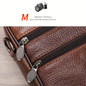 Genuine Leather Messenger Bag - Black, Multi-Compartment, Adjustable Strap, Ideal for Men's Daily Commute, Business, Travel — image 16 of 29