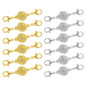 6PCS/12PCS Magnetic Jewelry Clasps with Lobster Clasp, Strong Magnetic Rhinestone Clasps for Jewelry Making Necklace Bracelet Connector and Extender — image 15 of 18