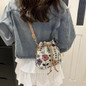 Women Bucket Bag Drawstring Shoulder Bag Female Fashion Crossbody Messengers Bag Ethnic Styles Handbag for Travel Work — image 5 of 14