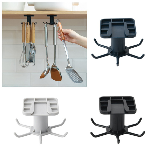 Kitchen Organizer and Storage Kitchen Supplies Organizers Rotatable Rack Accessories Cabinet Organizer Hook Up Storage Rack — image 1 of 16