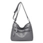 Women's Soft Leather Bag Waterproof Multi-Zipper Leather Satchel Outdoor Travel Shoulder Bag Crossbody Bag Casual Handbag Messenger Bag — image 23 of 24