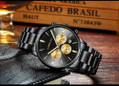 Men Watches Luxury Brand Chronograph Date Wristwatch Male Gold Black Steel Strap Analog Quartz Watch Men Fashion Watch — image 15 of 20
