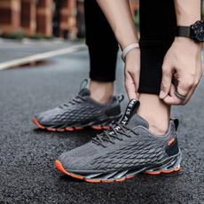 Large size breathable men's shoes mesh men's shoes, trendy shoes casual shoes, sports running men's shoes — image 3 of 33