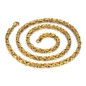 Man's Fashion Jewelry 4MM Silver Gold Plated Stainless Steel Byzantine Link Chain Necklace for Men — image 6 of 18
