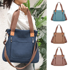 1pc Ladies' Large-capacity Tote Bag, Suitable for Office and Commuting, Classic and Simple, Casual and Versatile Design, Zippered Bag, Handbag — image 3 of 46