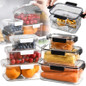 PP Food Storage Box Plastic Transparent Container Set with Lid Leakproof Kitchen Storage Bottle Jar Dry Food Jar Stackable Organizer Box for Freezer,Dishwasher, Oven, Microwave,Leftovers — image 30 of 36