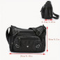 Vintage-Inspired Women's Shoulder Bag - Large Capacity, Synthetic Faux Leather, Adjustable Strap, Multiple Pockets, Zipper Closure - Perfect for Daily Commute, Work, Travel - Includes Cosmetic Bag | Travel Bag | Vintage-Inspired Purse — image 7 of 25