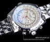 Jaragar 3 Dial Men's Automatic Watch Stainless Steel Mechanical Men's Watches Date Week Display Luminous Wristwatch Blue Glass — image 12 of 20