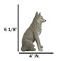 Cries Of The Night Sitting Alpha Grey Direwolf Wolf Home Decor Figurine 6"H — image 4 of 11
