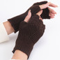 Winter Warm Gloves Fingerless Wrist Length Warm Gloves Hand Arm Warmer Half Finger Gloves Stretchy Knitted Gloves ZOU — image 10 of 22