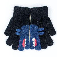 Vintage Cartoon Pattern Knitted Gloves Girls Thick Glove Windproof — image 2 of 16