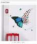 Colorful butterfly Wall Sticker Butterflies for decoration DIY Vinyl Home Decor Art Decals 3D Wallpaper stickers on the wall — image 11 of 14