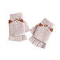 2pcs Women Versatiles Fingerless Mittens Outdoor Autumn Gloves Office Work Glove — image 10 of 16