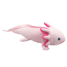 Cute Axolotl Soft Stuffed Plush Toy Realistic Simulation Ambystoma Mexicanum Pink Dinosaur Animal Model Doll For Kids Audlt Gift — image 3 of 15