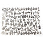 100pcs Bulk Tibetan Silver Mixed Pendant Jewelry Making DIY Craft Animal Flower Heart Charms — image 4 of 9
