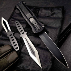 Tactical Automatic Assisted OTF Knife , Hidden Blade Assassin's Creed Knife, with TWO Ninja Throwing Knives SET — image 3 of 13