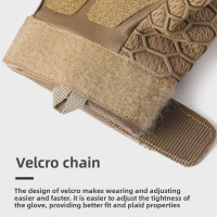 Tactical Motorcycle Gloves - Anti-Slip Shock-Absorbing Half-Finger Riding Gloves for Men — image 2 of 11